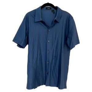 THEORY - Men’s Blue Short Sleeve Button Down Size Medium